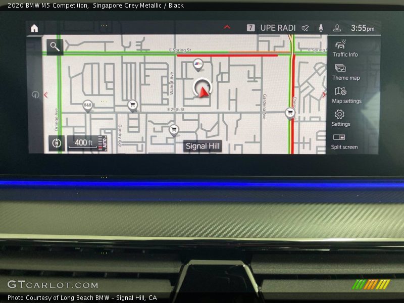 Singapore Grey Metallic / Black 2020 BMW M5 Competition