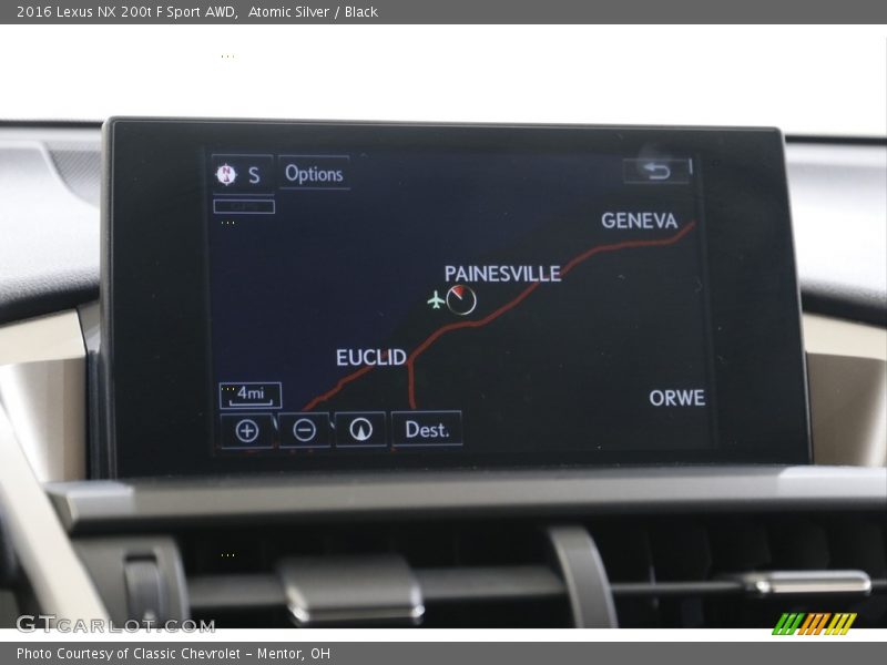 Atomic Silver / Black 2016 Lexus NX 200t F Sport AWD