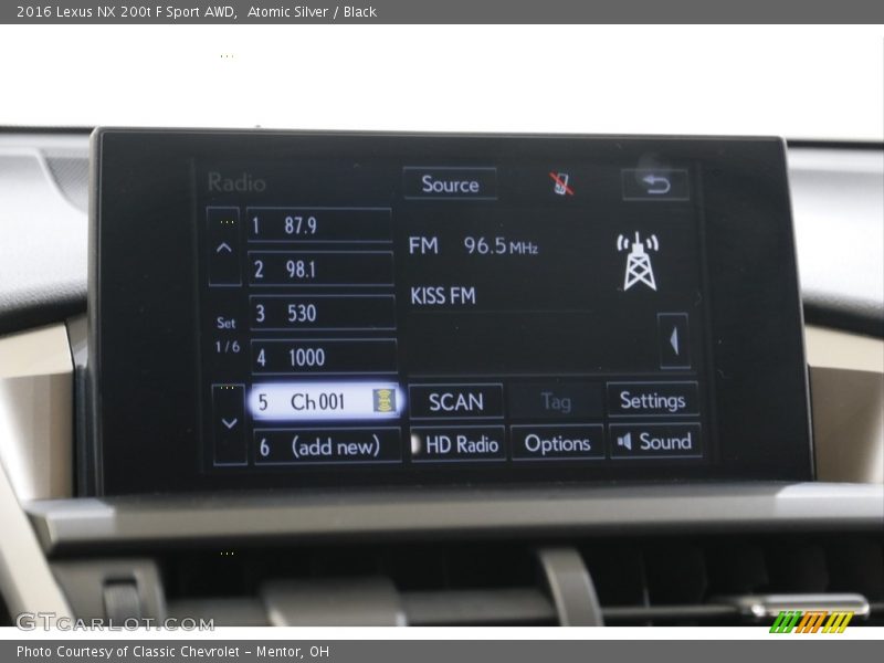 Atomic Silver / Black 2016 Lexus NX 200t F Sport AWD