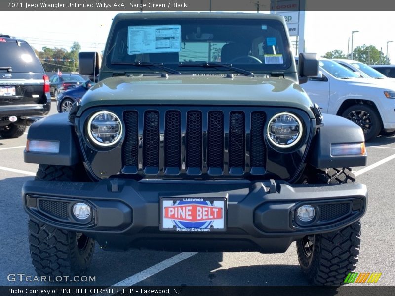 Sarge Green / Black 2021 Jeep Wrangler Unlimited Willys 4x4