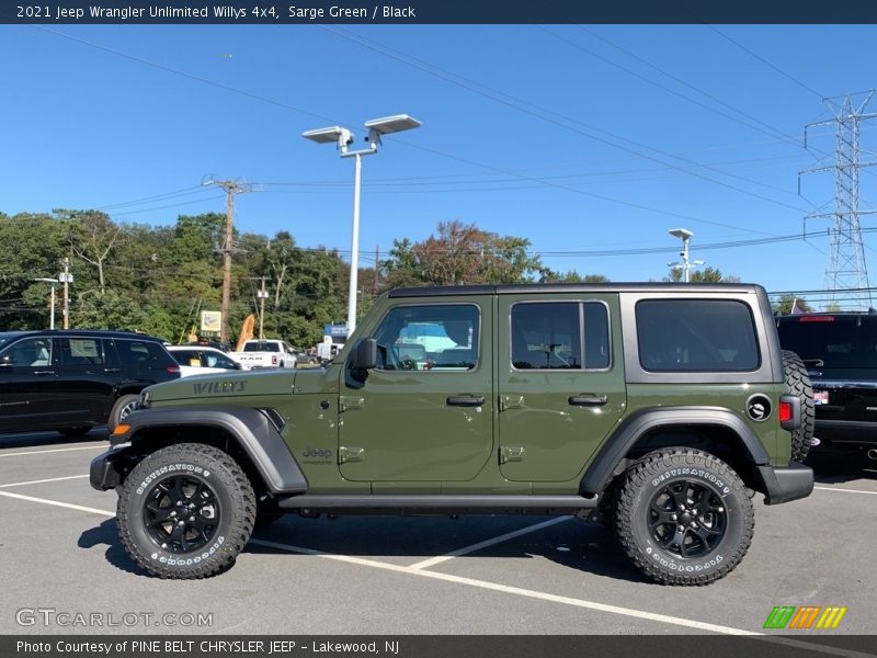 Sarge Green / Black 2021 Jeep Wrangler Unlimited Willys 4x4