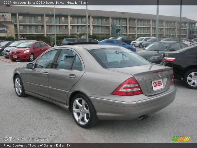 Pewter Metallic / Black 2007 Mercedes-Benz C 230 Sport