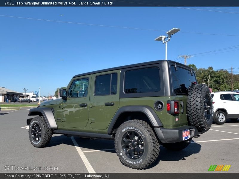 Sarge Green / Black 2021 Jeep Wrangler Unlimited Willys 4x4