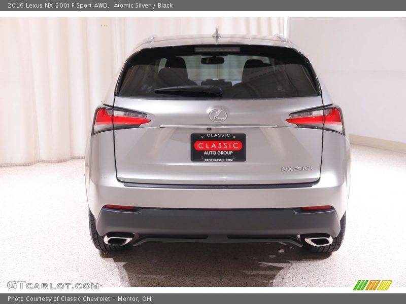 Atomic Silver / Black 2016 Lexus NX 200t F Sport AWD