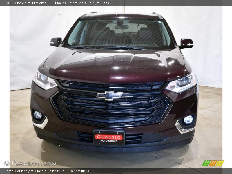 Black Current Metallic / Jet Black 2019 Chevrolet Traverse LT