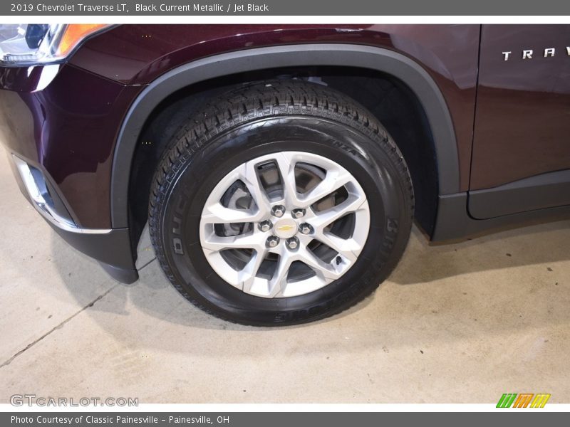 Black Current Metallic / Jet Black 2019 Chevrolet Traverse LT