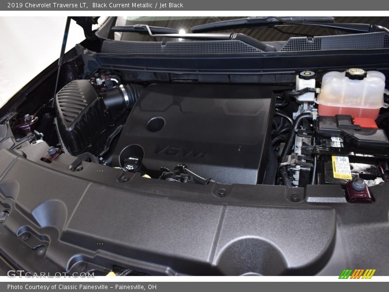 Black Current Metallic / Jet Black 2019 Chevrolet Traverse LT