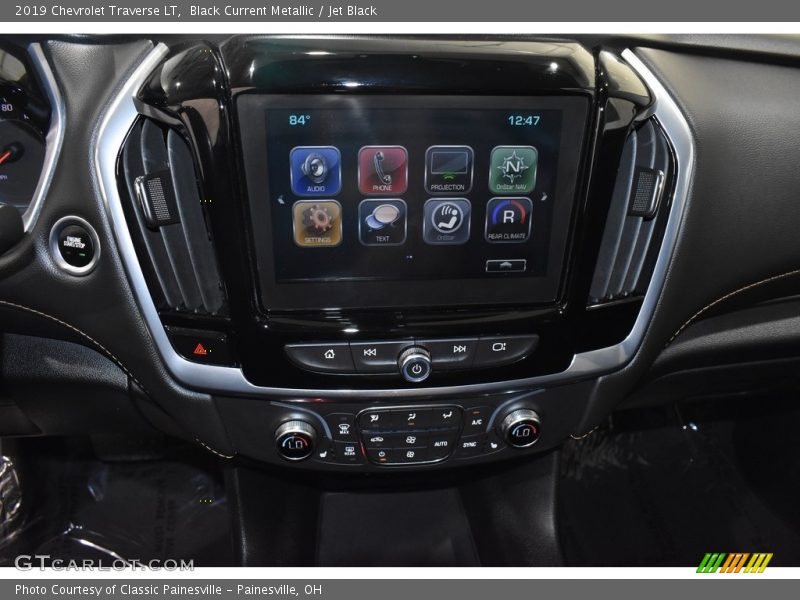 Black Current Metallic / Jet Black 2019 Chevrolet Traverse LT