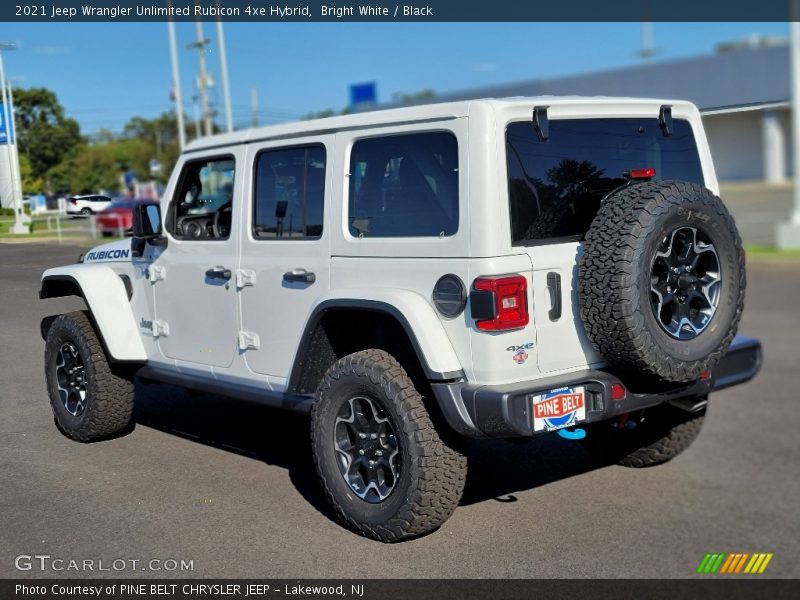 Bright White / Black 2021 Jeep Wrangler Unlimited Rubicon 4xe Hybrid