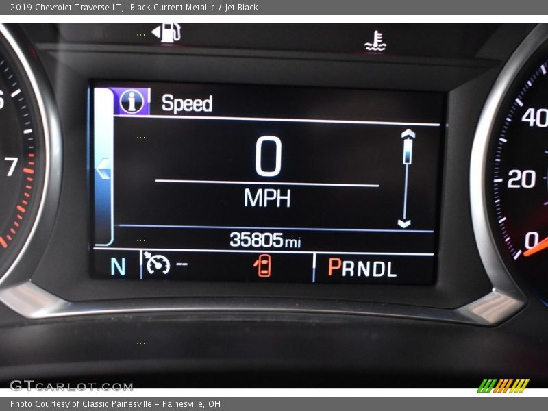 Black Current Metallic / Jet Black 2019 Chevrolet Traverse LT