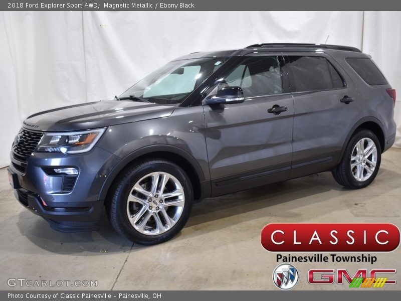 Magnetic Metallic / Ebony Black 2018 Ford Explorer Sport 4WD