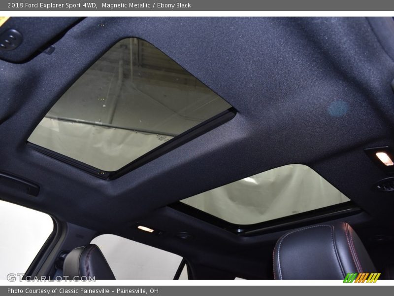 Magnetic Metallic / Ebony Black 2018 Ford Explorer Sport 4WD