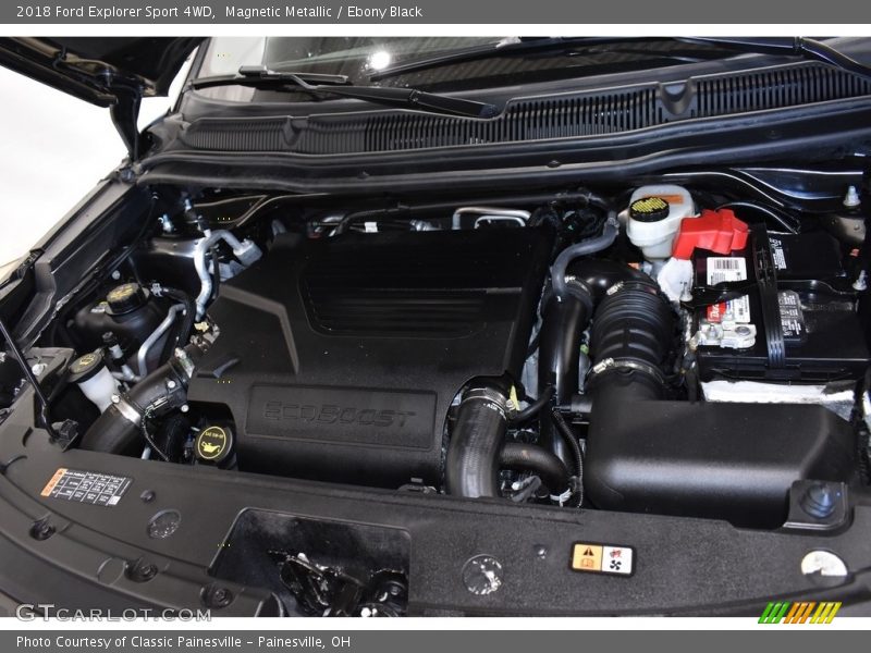 Magnetic Metallic / Ebony Black 2018 Ford Explorer Sport 4WD