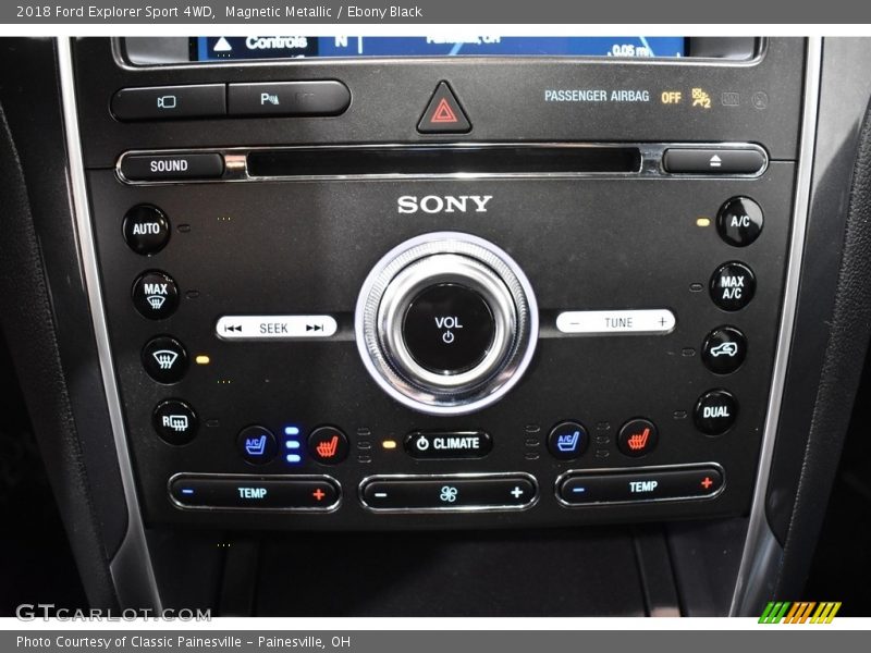 Magnetic Metallic / Ebony Black 2018 Ford Explorer Sport 4WD