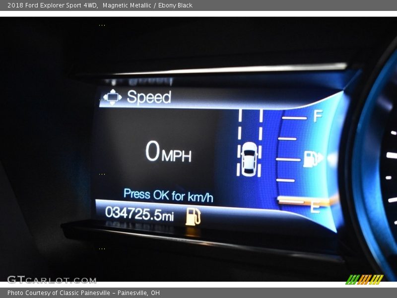 Magnetic Metallic / Ebony Black 2018 Ford Explorer Sport 4WD