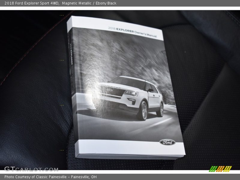 Magnetic Metallic / Ebony Black 2018 Ford Explorer Sport 4WD