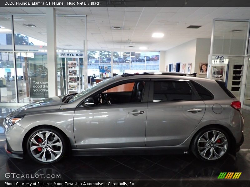 Fluid Metal / Black 2020 Hyundai Elantra GT N Line