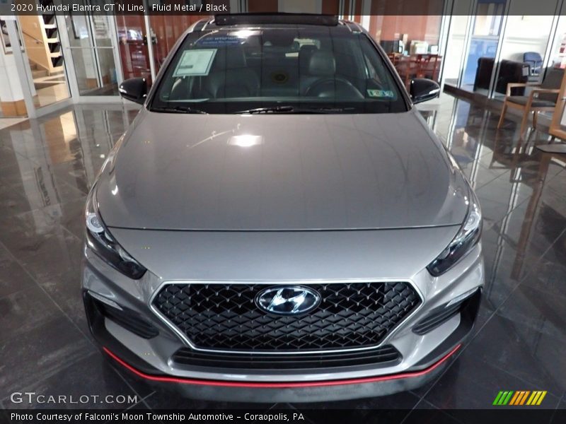 Fluid Metal / Black 2020 Hyundai Elantra GT N Line