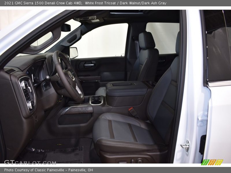 White Frost Tricoat / Dark Walnut/Dark Ash Gray 2021 GMC Sierra 1500 Denali Crew Cab 4WD