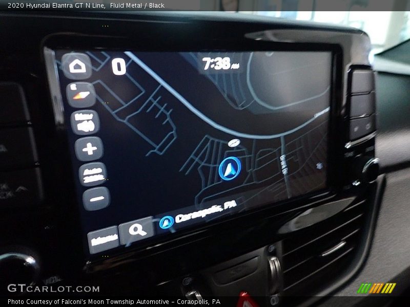 Fluid Metal / Black 2020 Hyundai Elantra GT N Line