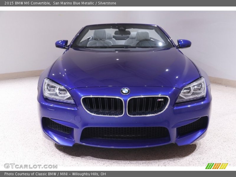 San Marino Blue Metallic / Silverstone 2015 BMW M6 Convertible