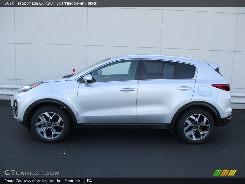 Sparkling Silver / Black 2020 Kia Sportage EX AWD