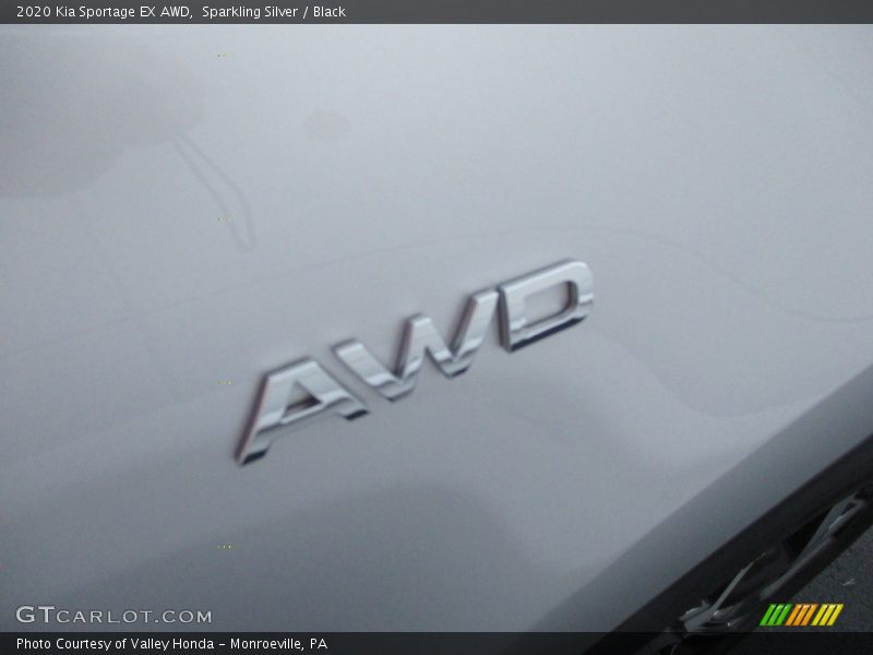 Sparkling Silver / Black 2020 Kia Sportage EX AWD