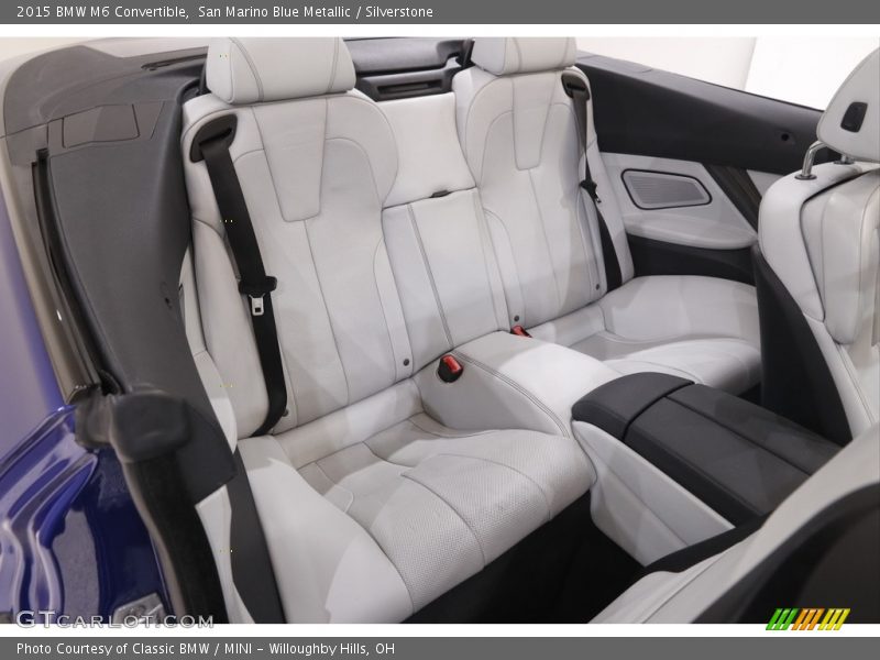 Rear Seat of 2015 M6 Convertible