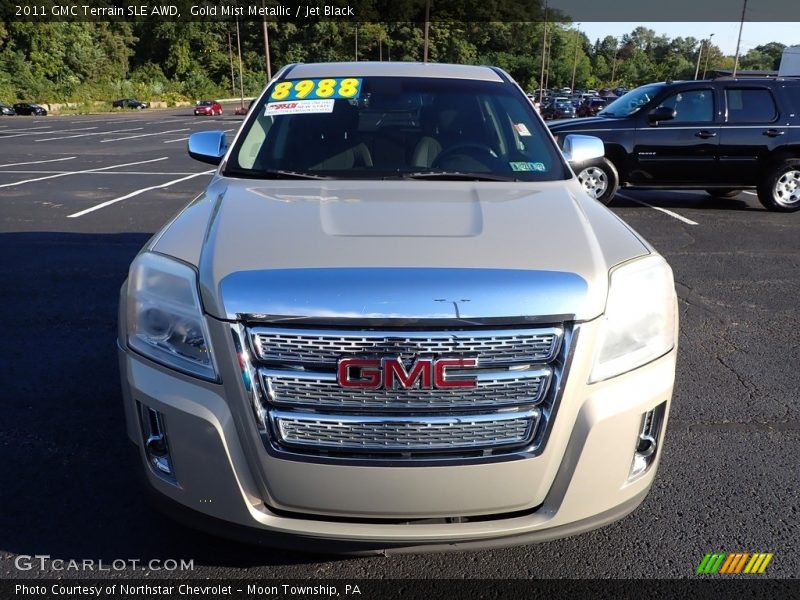 Gold Mist Metallic / Jet Black 2011 GMC Terrain SLE AWD