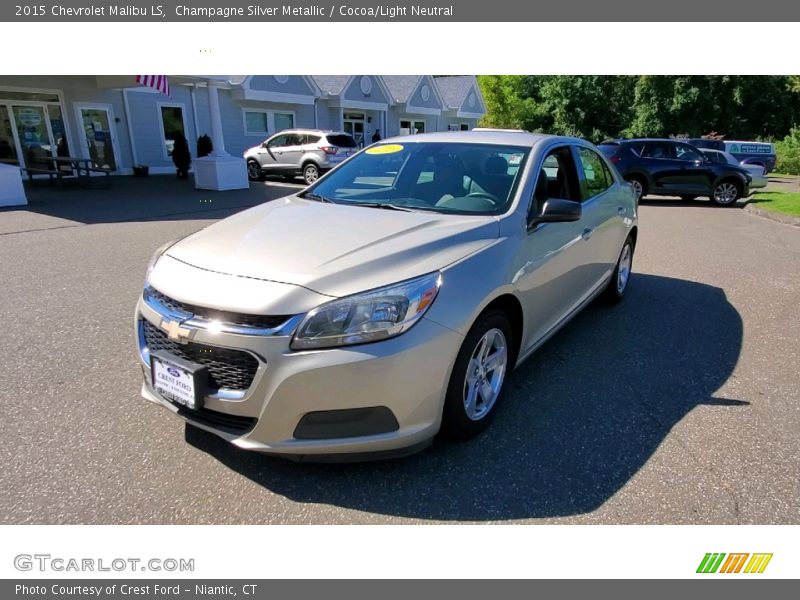 Champagne Silver Metallic / Cocoa/Light Neutral 2015 Chevrolet Malibu LS