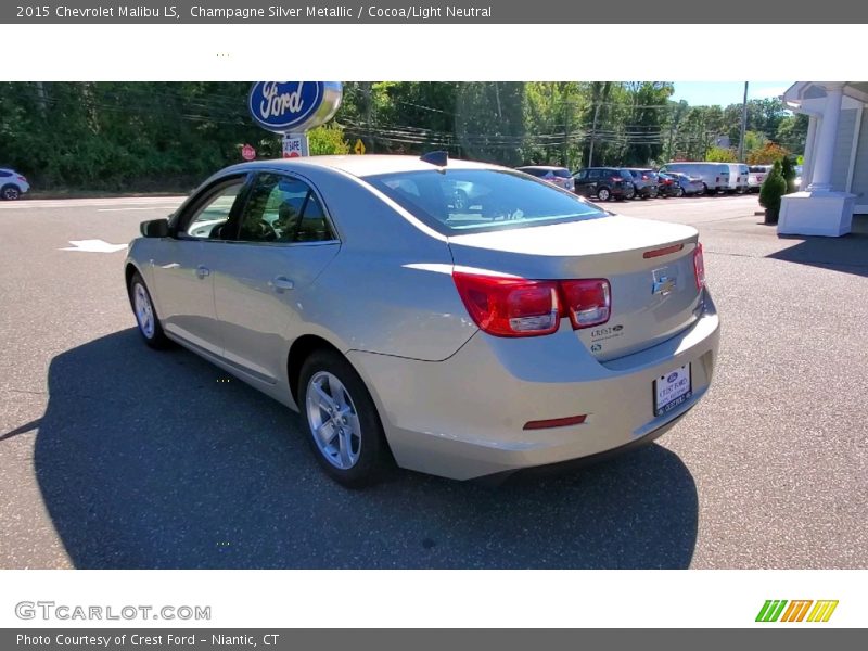 Champagne Silver Metallic / Cocoa/Light Neutral 2015 Chevrolet Malibu LS