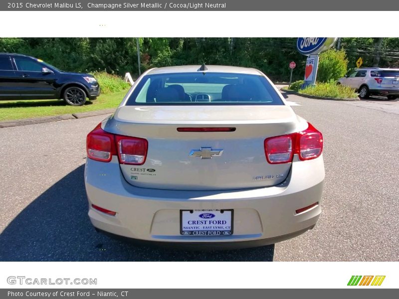 Champagne Silver Metallic / Cocoa/Light Neutral 2015 Chevrolet Malibu LS