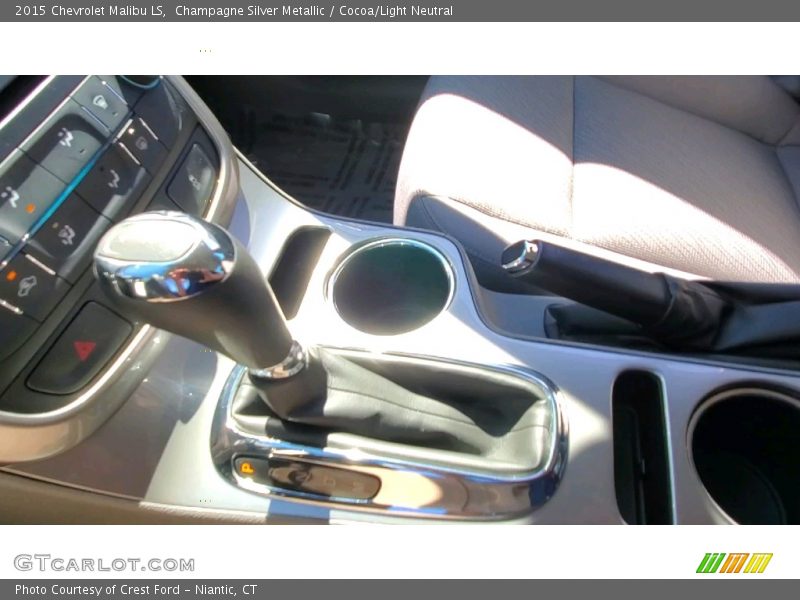Champagne Silver Metallic / Cocoa/Light Neutral 2015 Chevrolet Malibu LS