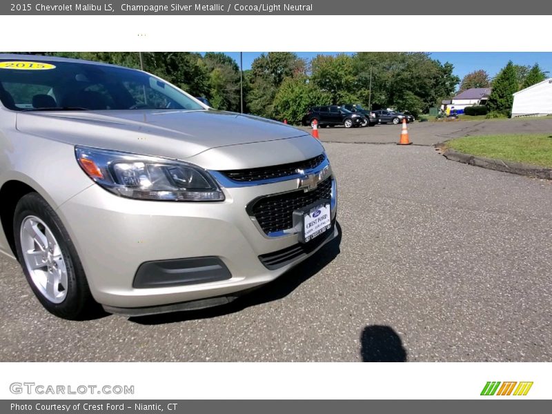 Champagne Silver Metallic / Cocoa/Light Neutral 2015 Chevrolet Malibu LS
