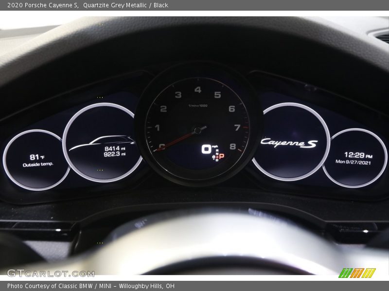  2020 Cayenne S S Gauges