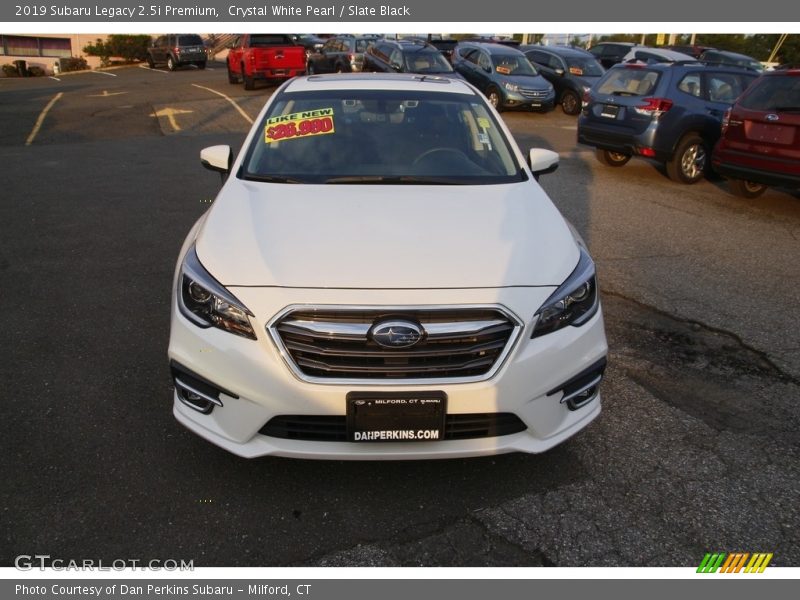 Crystal White Pearl / Slate Black 2019 Subaru Legacy 2.5i Premium