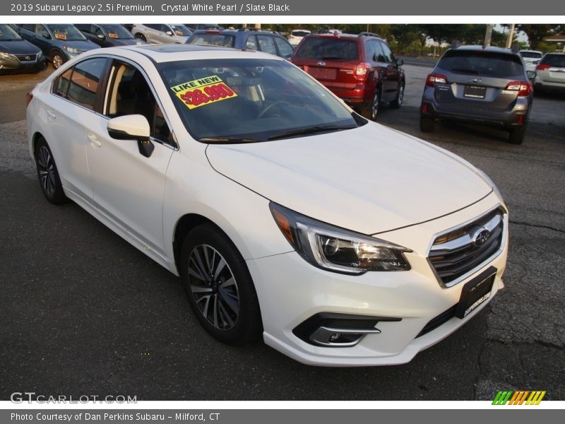 Crystal White Pearl / Slate Black 2019 Subaru Legacy 2.5i Premium