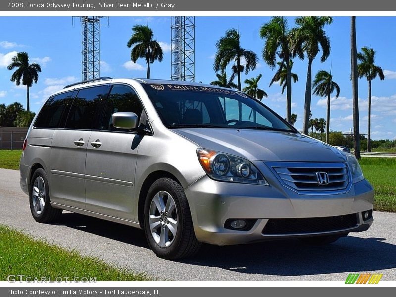 Silver Pearl Metallic / Gray 2008 Honda Odyssey Touring