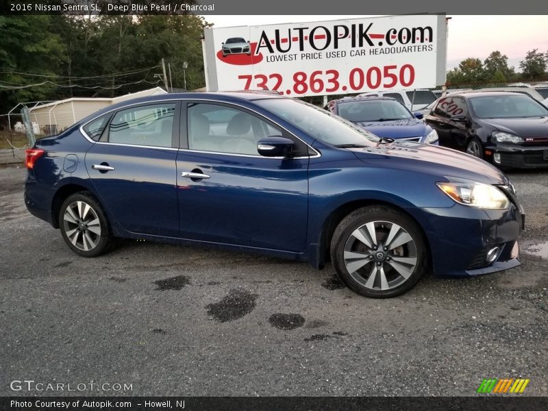 Deep Blue Pearl / Charcoal 2016 Nissan Sentra SL