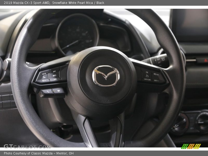 Snowflake White Pearl Mica / Black 2019 Mazda CX-3 Sport AWD