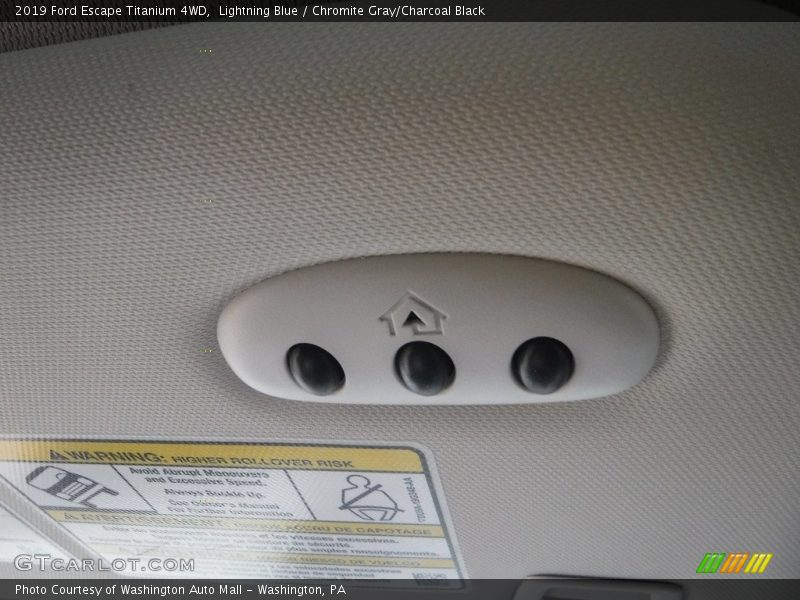 Lightning Blue / Chromite Gray/Charcoal Black 2019 Ford Escape Titanium 4WD