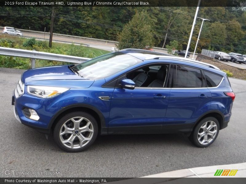 Lightning Blue / Chromite Gray/Charcoal Black 2019 Ford Escape Titanium 4WD
