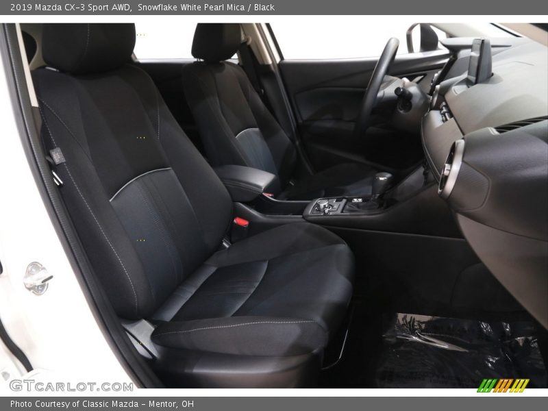 Snowflake White Pearl Mica / Black 2019 Mazda CX-3 Sport AWD