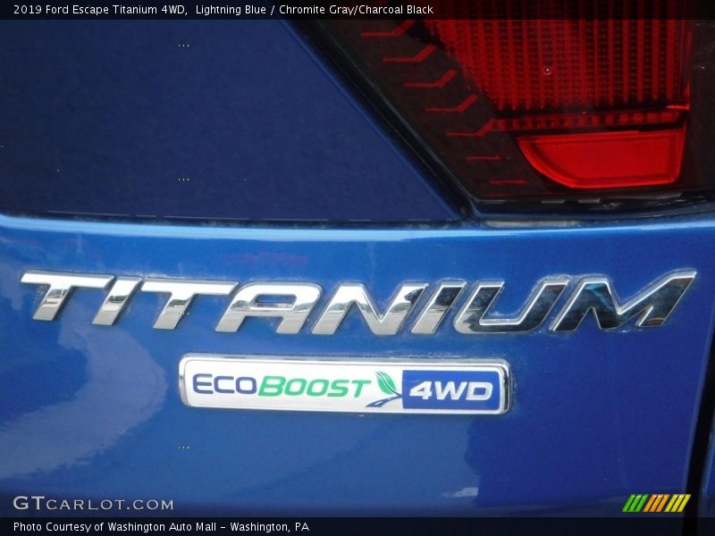 Lightning Blue / Chromite Gray/Charcoal Black 2019 Ford Escape Titanium 4WD