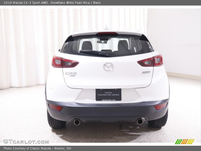 Snowflake White Pearl Mica / Black 2019 Mazda CX-3 Sport AWD