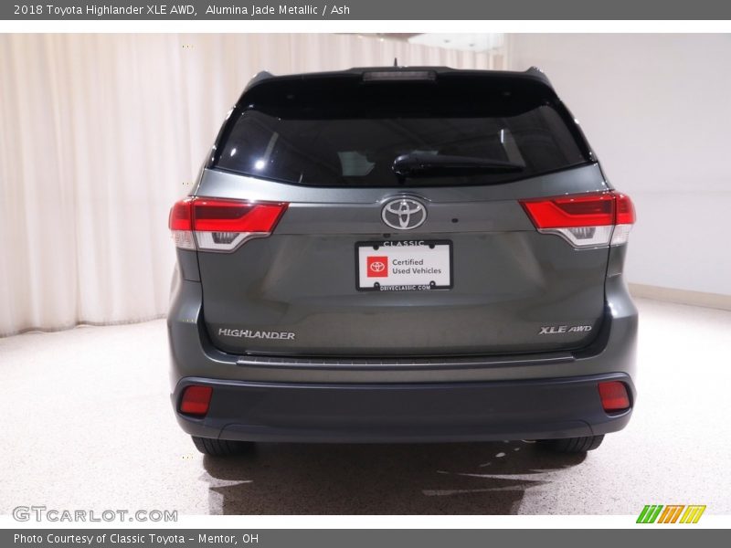 Alumina Jade Metallic / Ash 2018 Toyota Highlander XLE AWD