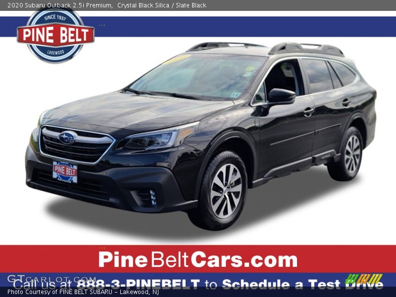 Crystal Black Silica / Slate Black 2020 Subaru Outback 2.5i Premium