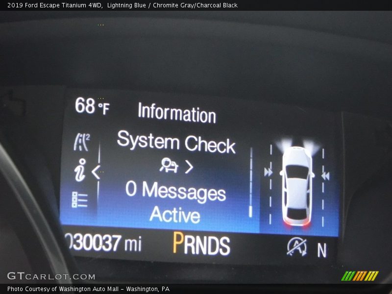 Lightning Blue / Chromite Gray/Charcoal Black 2019 Ford Escape Titanium 4WD