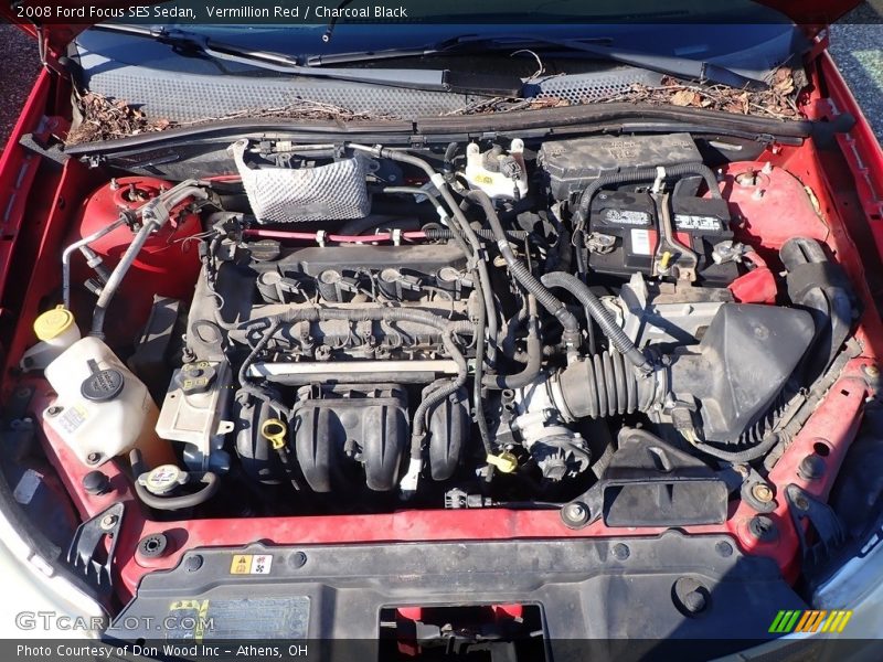 Vermillion Red / Charcoal Black 2008 Ford Focus SES Sedan