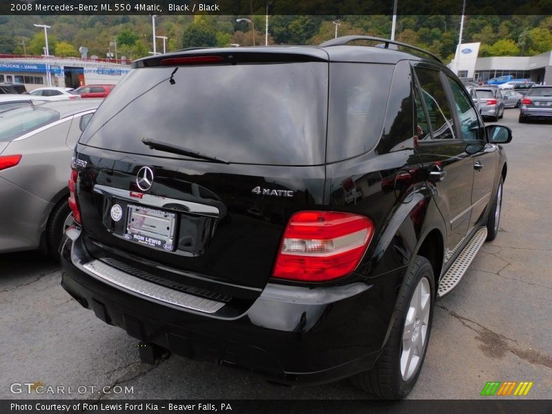 Black / Black 2008 Mercedes-Benz ML 550 4Matic